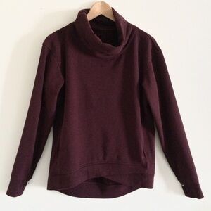 lululemon athletica Deep Maroon Cowl Neck Sweatshirt